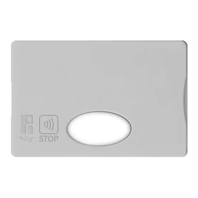 RAPIDE 4J - ETUI CARTE PERSONNALISABLE ANTI RFID 'LINZ'  - gris clair