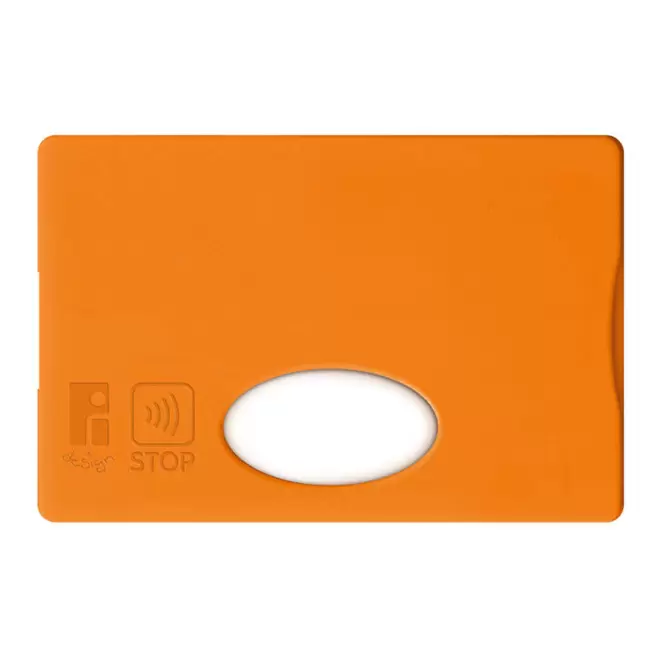 RAPIDE 4J - ETUI CARTE PERSONNALISABLE ANTI RFID 'LINZ'  - orange