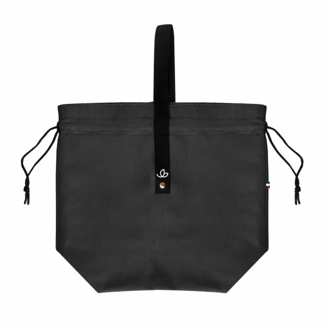 SAC COTON PERSONNALISABLE DEJEUNER MIF 150 GR/M² 'MAEL' - noir
