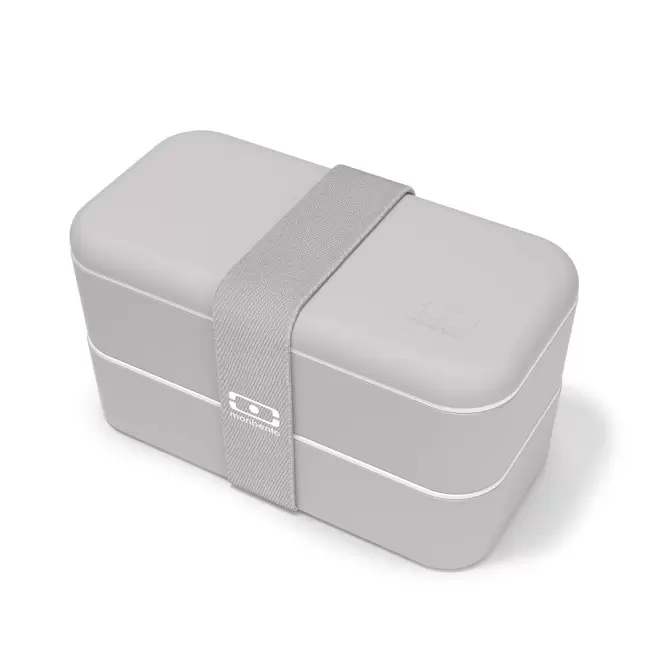 LUNCH BOX PERSONNALISABLE MB® ESSENTIAL 'OLBYA' - gris/gris