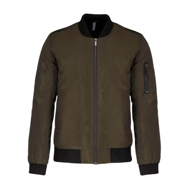 VESTE BOMBER HOMME PERSONNALISABLE 'JET STREAM' - kaki