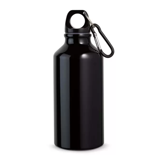 GOURDE PERSONNALISABLE EN MÉTAL 400 ML 'EVEREST' - noir