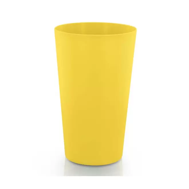 RAPIDE 4J - GOBELET MIF RÉUTILISABLE PERSONNALISÉ 30 CL 'CUPY' - jaune opaque