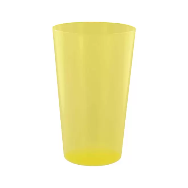 RAPIDE 4J - GOBELET MIF RÉUTILISABLE PERSONNALISÉ 30 CL 'CUPY' - jaune transparent