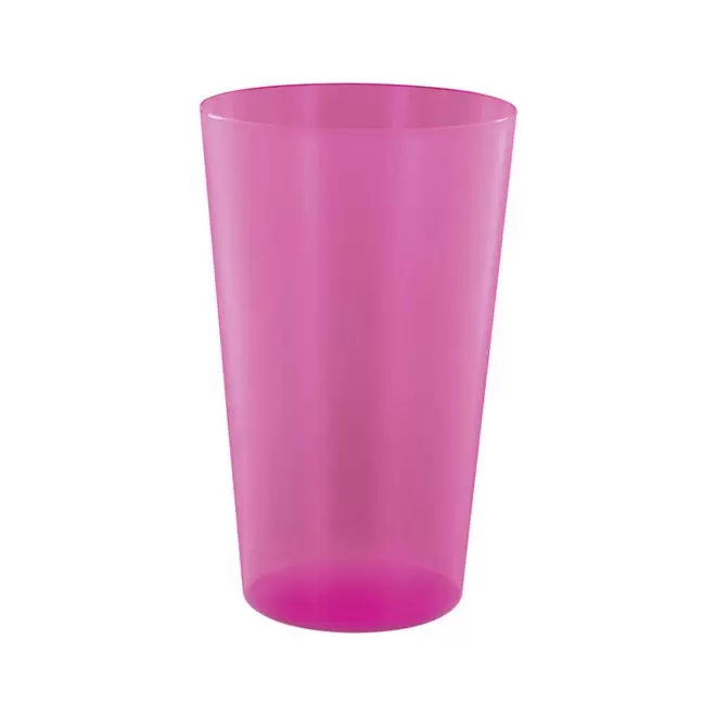 RAPIDE 4J - GOBELET MIF RÉUTILISABLE PERSONNALISÉ 30 CL 'CUPY' - rose transparent