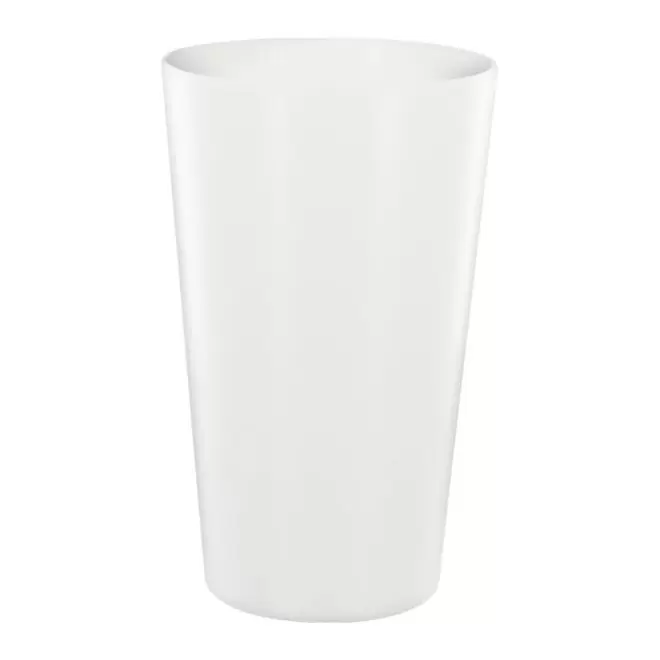 RAPIDE 4J - GOBELET MIF RÉUTILISABLE PERSONNALISÉ 30 CL 'CUPY QUADRI' - blanc opaque