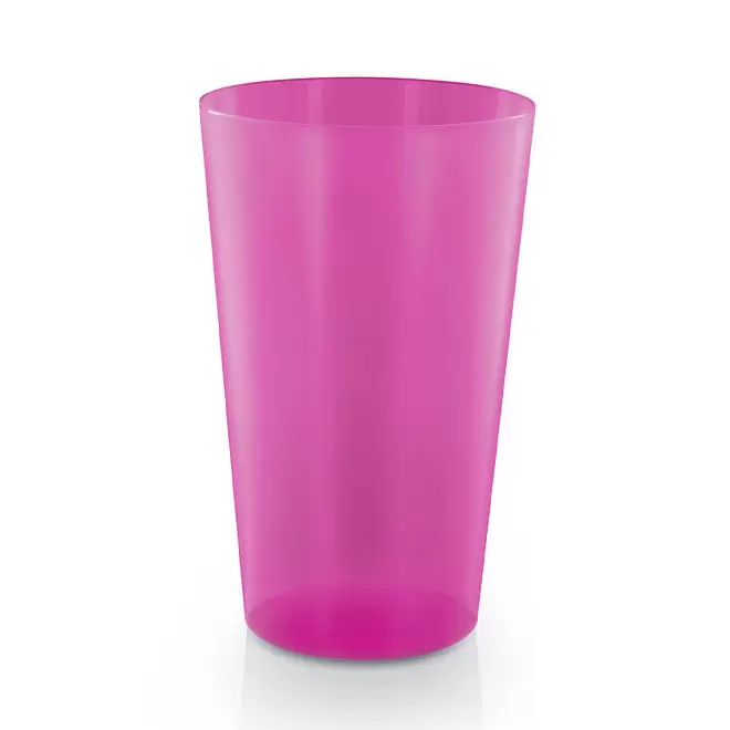 RAPIDE 4J - GOBELET MIF RÉUTILISABLE PERSONNALISÉ 60 CL 'CUPY' - rose transparent
