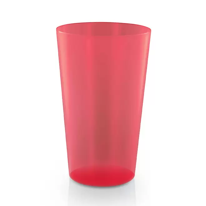 RAPIDE 4J - GOBELET MIF RÉUTILISABLE PERSONNALISÉ 60 CL 'CUPY' - rouge transparent