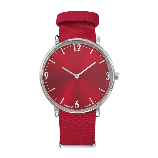MONTRE MIXTE PERSONNALISABLE 'SPECTRE' - rouge