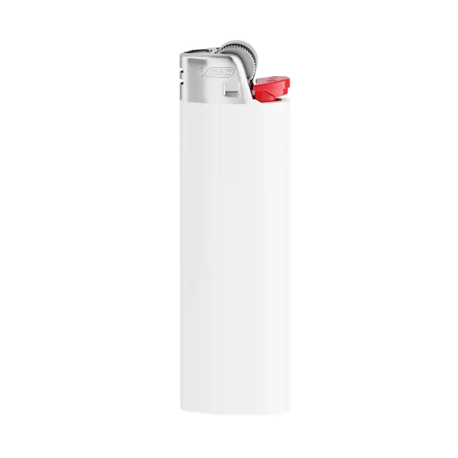 BRIQUET PERSONNALISABLE BIC® PUFFY RELIEF 'FIREFLAMME' - blanc j26