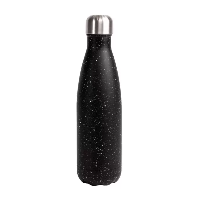 BOUTEILLE ISOTHERME PERSONNALISABLE 500ML 'ASTRIO SPLASH' - noir