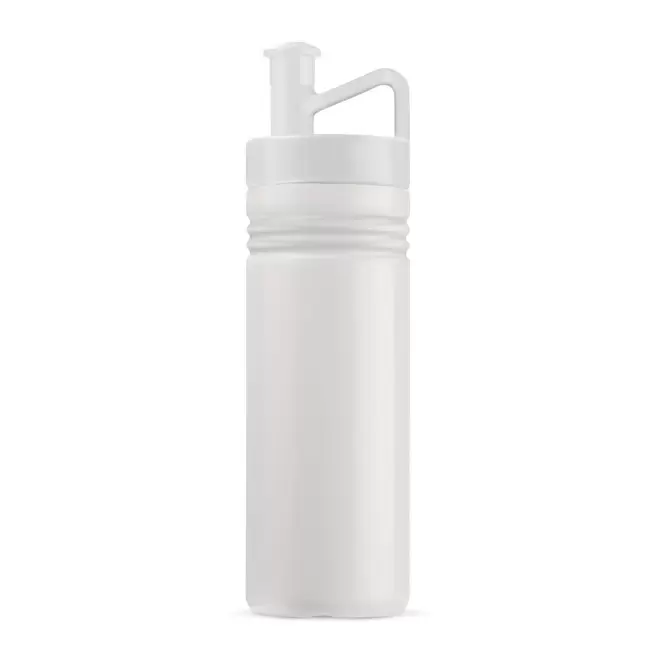 GOURDE DE SPORT PERSONNALISABLE 500ML OPAQUE BLANC 'GYM' - blanc/blanc