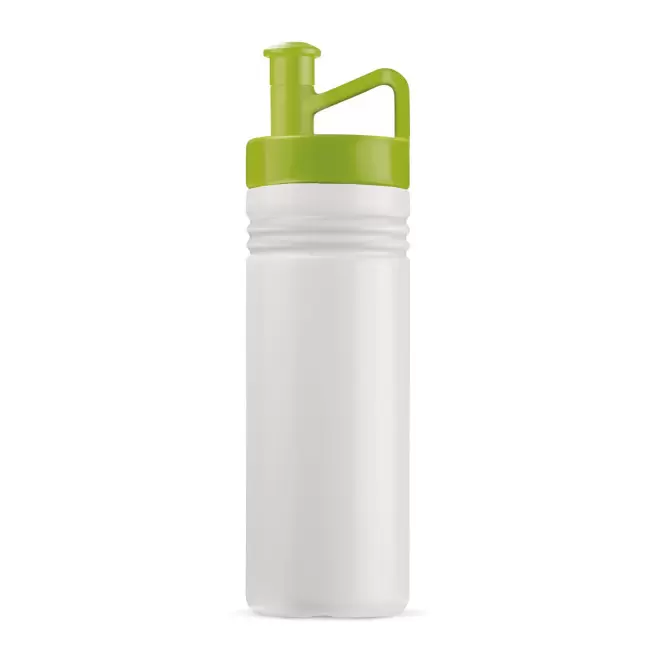 GOURDE DE SPORT PERSONNALISABLE 500ML OPAQUE BLANC 'GYM' - blanc/vert clair