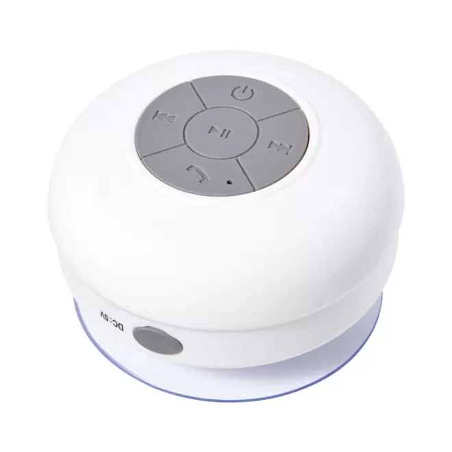 ENCEINTE BLUETOOTH® 2W ÉTANCHE PUBLICITAIRE 'SCHWIM' - blanc