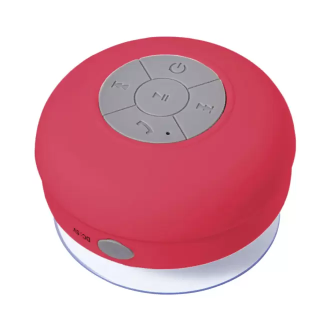 ENCEINTE BLUETOOTH® 2W ÉTANCHE PUBLICITAIRE 'SCHWIM' - rouge