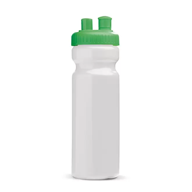 GOURDE DE SPORT PERSONNALISABLE 750ML OPAQUE BLANC 'FREZA' - blanc/vert