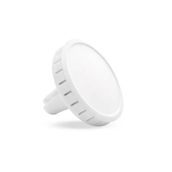 DESODORISANT VOITURE ROND PERSONNALISABLE 'LOHNA' - blanc