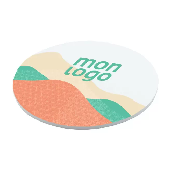 DESSSOUS DE VERRE PERSONNALISABLE EN MOUSSE PVC 'SIUMA' - rond