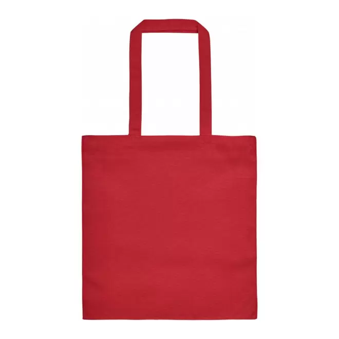 SAC SHOPPING PERSONNALISABLE ZIPPE SOUFFLET 220 GR 'FABIA' - rouge