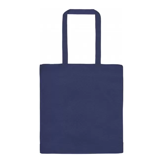 SAC SHOPPING PERSONNALISABLE ZIPPE SOUFFLET 220 GR 'FABIA' - bleu