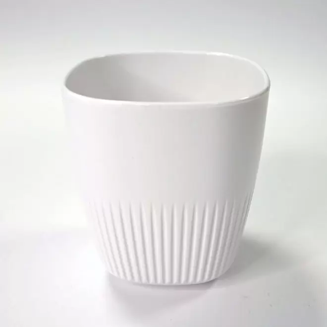 TASSE EN RPET PERSONNALISABLE MIF 220ML 'MAKOA' - blanc