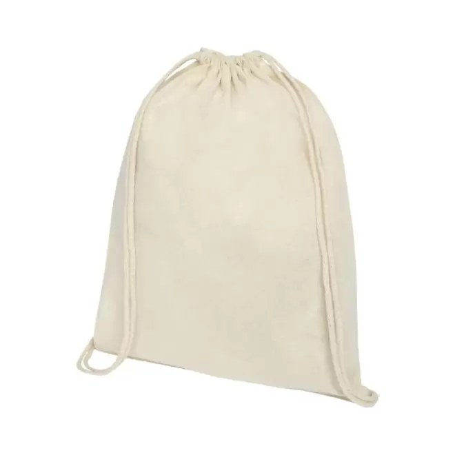 SAC CORDELETTE PERSONNALISE EN COTON ECRU 'RHIDA' - écru