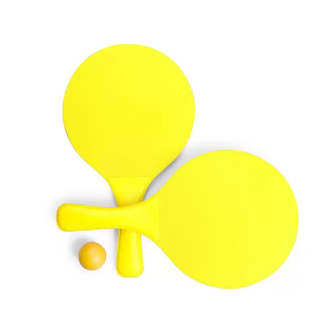 RAQUETTES PERSONNALISABLES 'SUMMER COLOR' - jaune