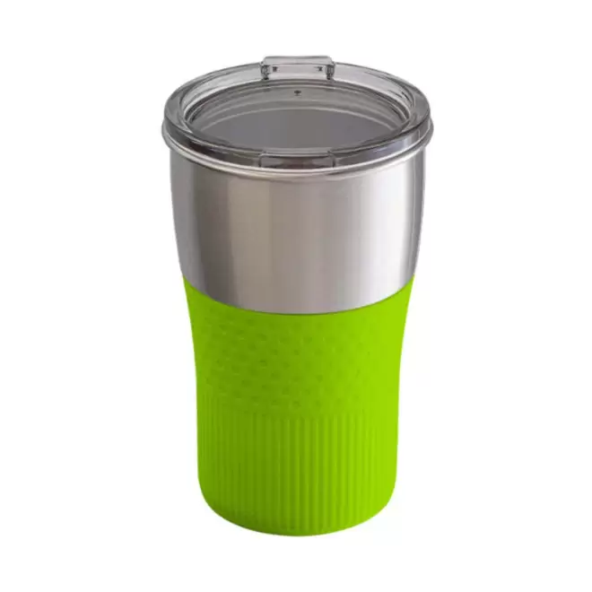 MUG PERSONNALISABLE EN ACIER RECYCLE 'CORPA' - vert clair