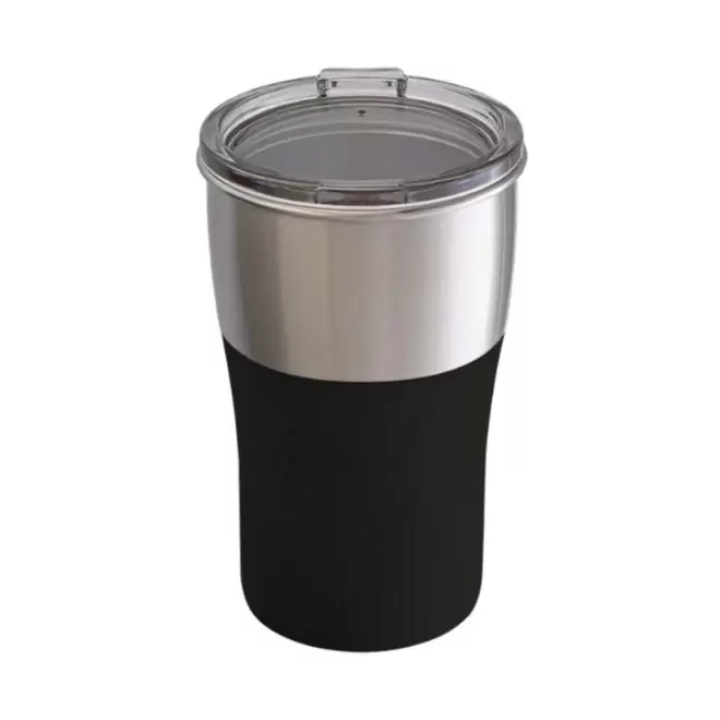 MUG PERSONNALISABLE EN ACIER RECYCLE 'CORPA' - noir