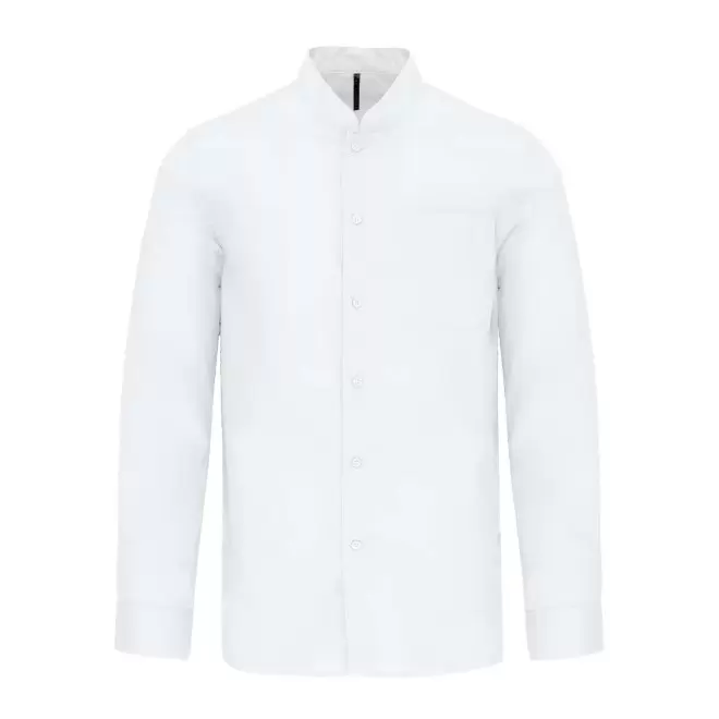 CHEMISE HOMME MAO PERSONNALISABLE 'MAO COLAR' - blanc