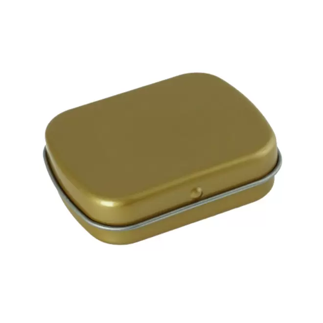 BOITE CHARNIERE BONBONS PERSONNALISABLE 'WIMO' - doré