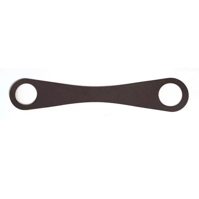 LANIERE GOURDE EN CUIR RECYCLE PERSONNALISABLE MIF 'BOTIA' - chocolat