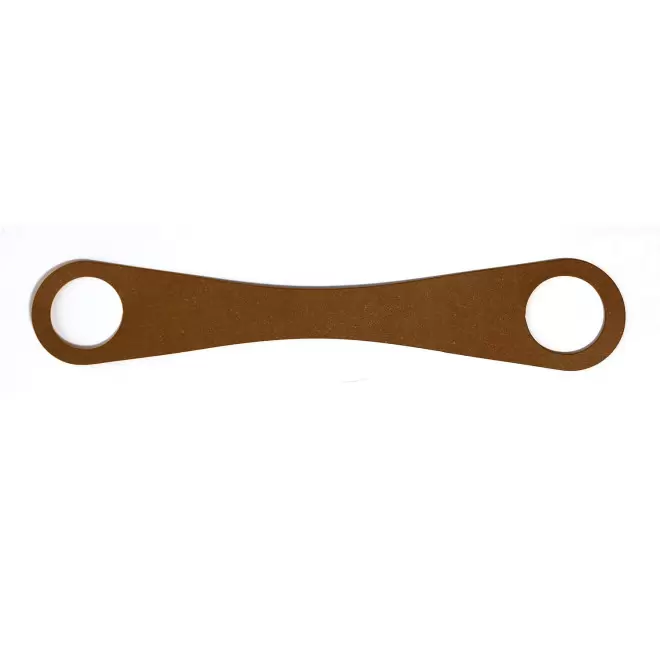 LANIERE GOURDE EN CUIR RECYCLE PERSONNALISABLE MIF 'BOTIA' - naturel