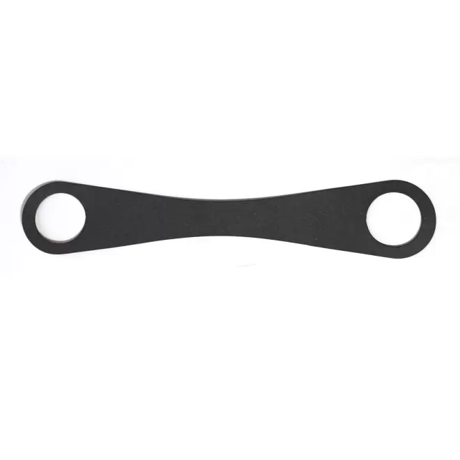 LANIERE GOURDE EN CUIR RECYCLE PERSONNALISABLE MIF 'BOTIA' - noir