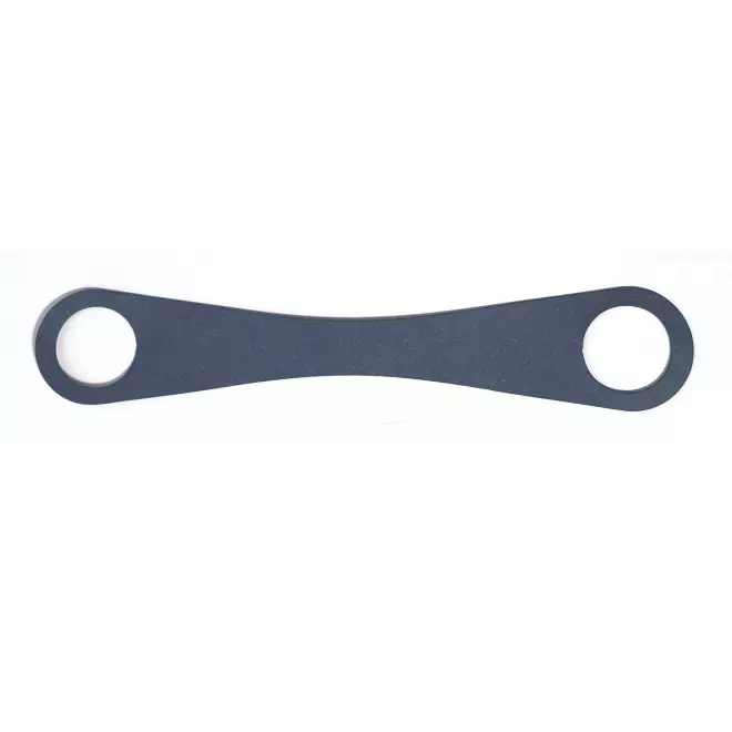 LANIERE GOURDE EN CUIR RECYCLE PERSONNALISABLE MIF 'BOTIA' - bleu jean