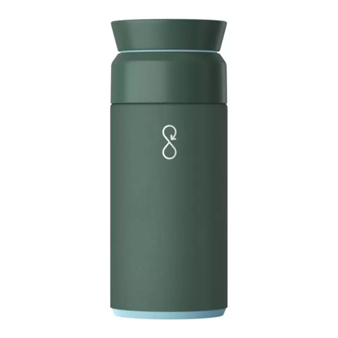 BOUTEILLE ISOTHERME 350 ML PERSONNALISABLE 'OCEAN BLUE' - vert foret