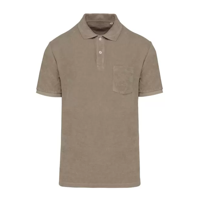 POLO EPONGE HOMME PERSONNALISABLE 'SPONGE SPIRIT' - café