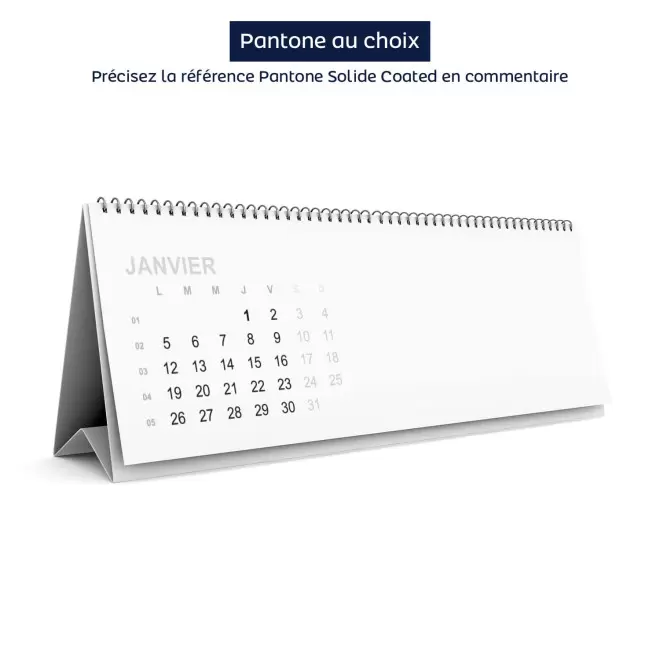 CALENDRIER CHEVALET PERSONNALISABLE 'EASEL' - pantone