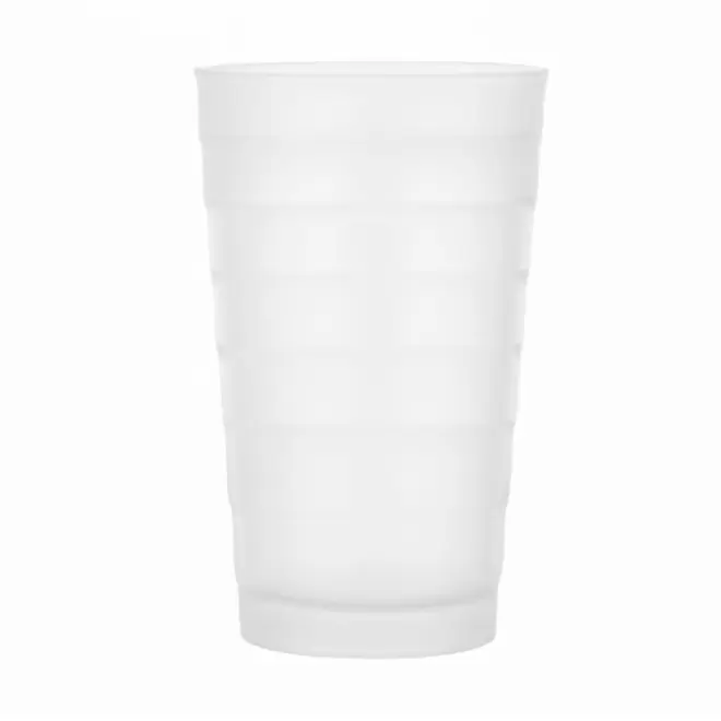 GOBELET 30 CL QUADRI PERSONNALISABLE 'CUP FACETTES' - transparent