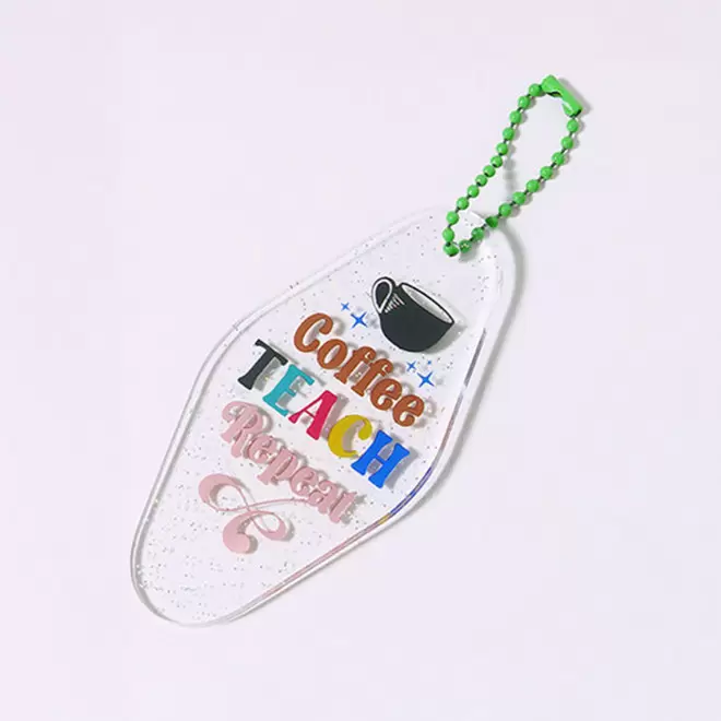 PORTE CLE PUBLICITAIRE MOTEL ACRYLIQUE 'SYDNEY CLEAR' - Mix and Match