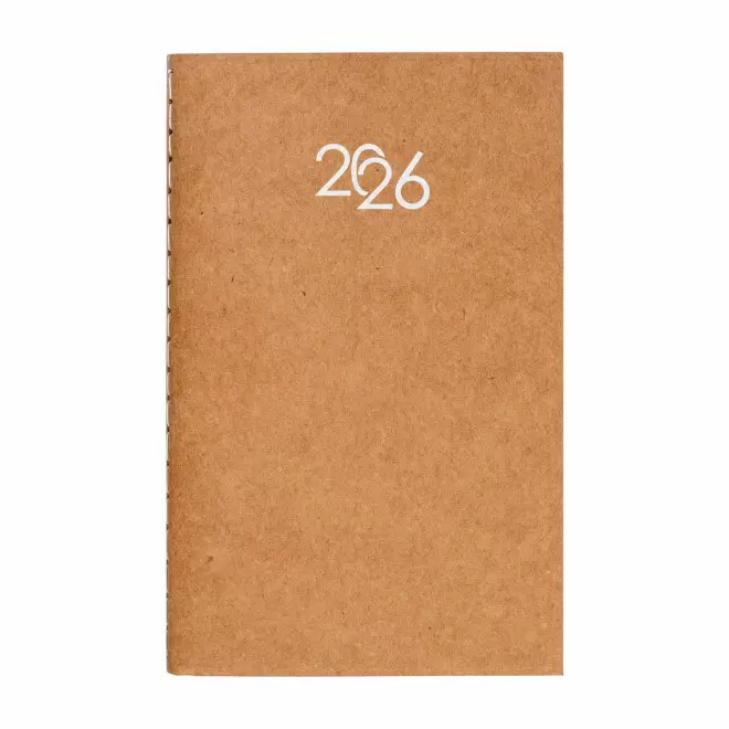 AGENDA SEMAINIER SOUPLE PERSONNALISABLE 'FEBRERI' - écru