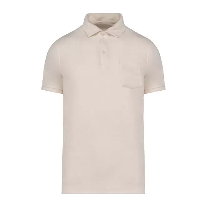POLO EPONGE HOMME PERSONNALISABLE 'SPONGE SPIRIT' - ivoire
