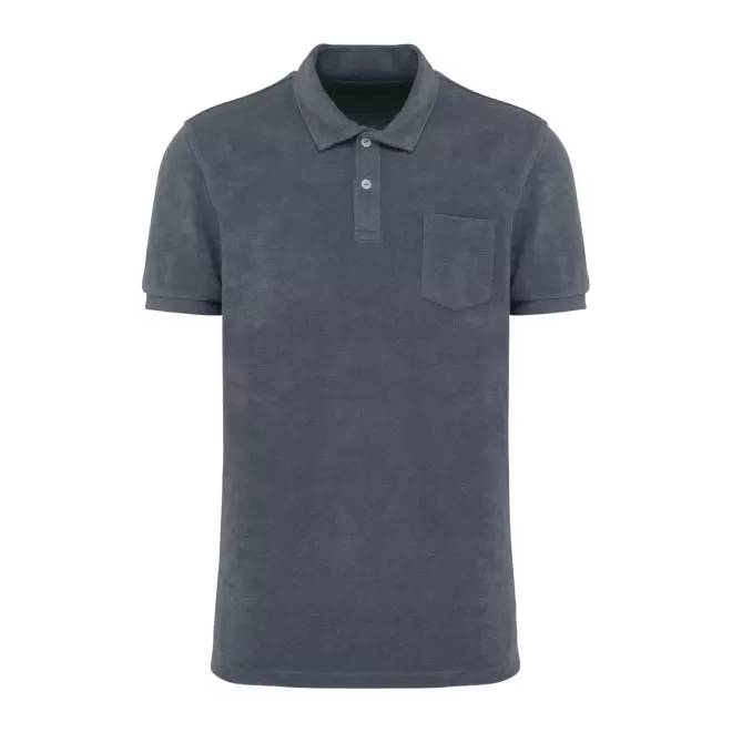 POLO EPONGE HOMME PERSONNALISABLE 'SPONGE SPIRIT' - gris anthracite