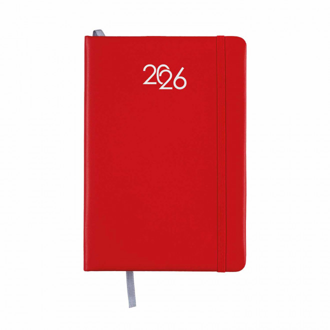 AGENDA SEMAINIER PERSONNALISABLE 'MARCHO' - rouge