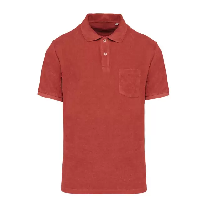 POLO EPONGE HOMME PERSONNALISABLE 'SPONGE SPIRIT' - paprika
