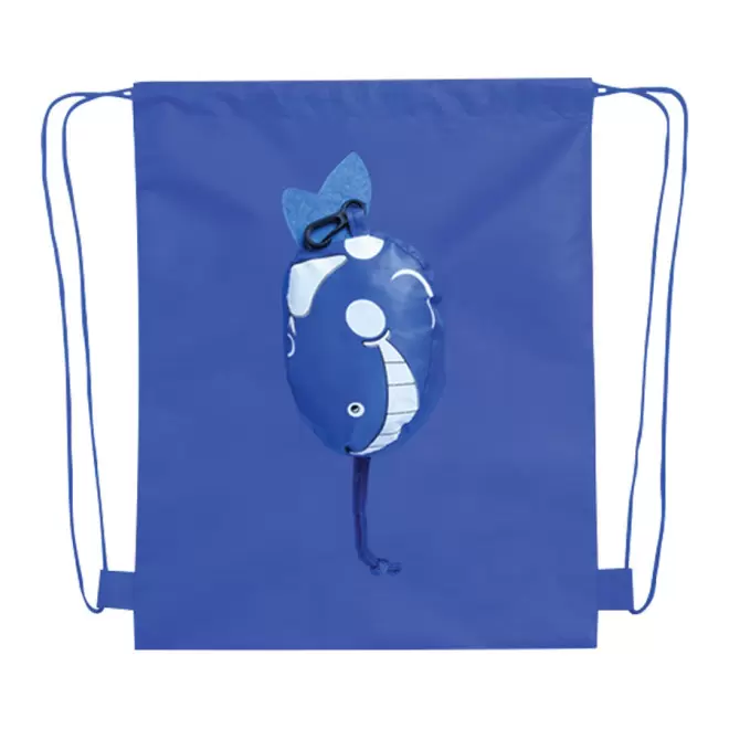 SAC A CORDELETTES ENFANT BOULE PERSONNALISABLE 'ADELENT' - bleu