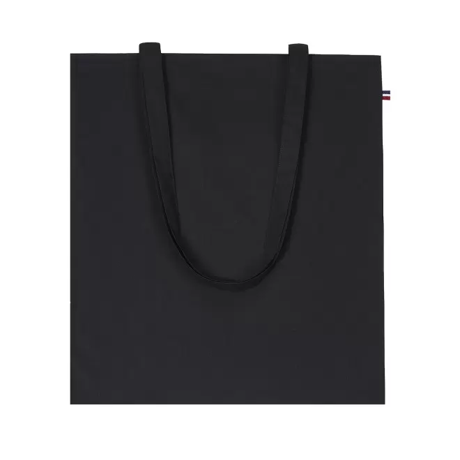 TOTE BAG PERSONNALISABLE MADE IN FRANCE 'THOMAS' - noir