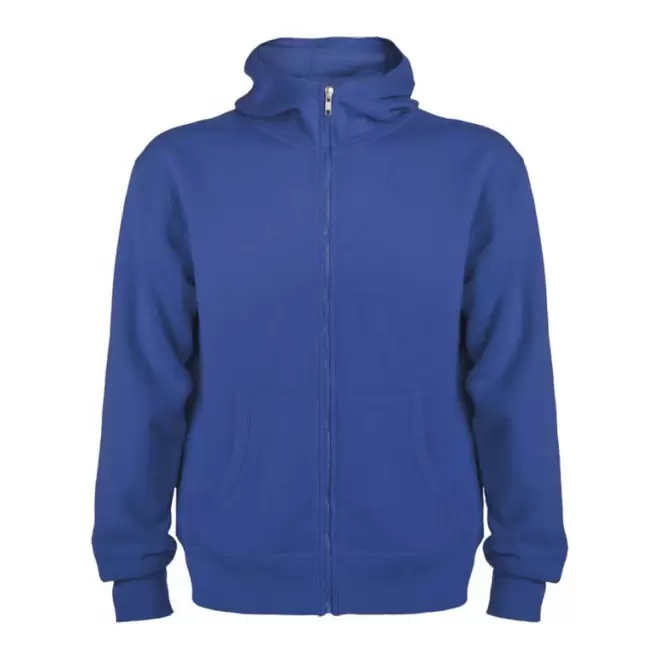 SWEAT-SHIRT ZIPPE MIXTE PERSONNALISABLE 'RAPHAEL' - bleu royal