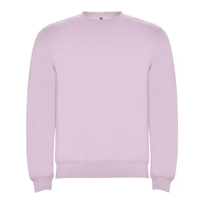 SWEAT-SHIRT COL ROND MIXTE PERSONNALISABLE 'RAPHAEL' - rose clair