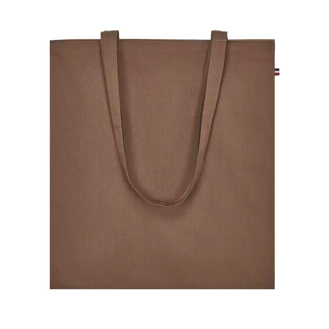 TOTE BAG PERSONNALISABLE MADE IN FRANCE 'THOMAS' - marron